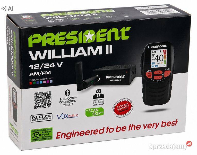 CB RADIO President WILLIAM II ASC 1224V