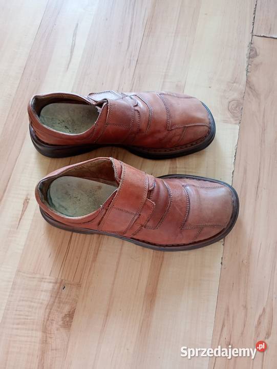 buty męskie skórzane 41 brązowe Szczecin