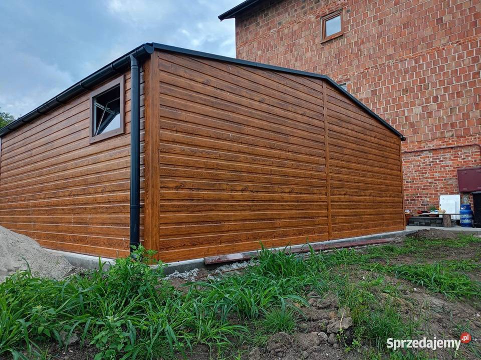 Garaż PREMIUM 7x6 drewnopodobny Producent Rzeszów