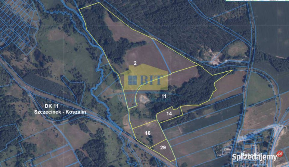 Działka inwestycyjna 1ha drodze krajowej 11 Bobolice sprzedam