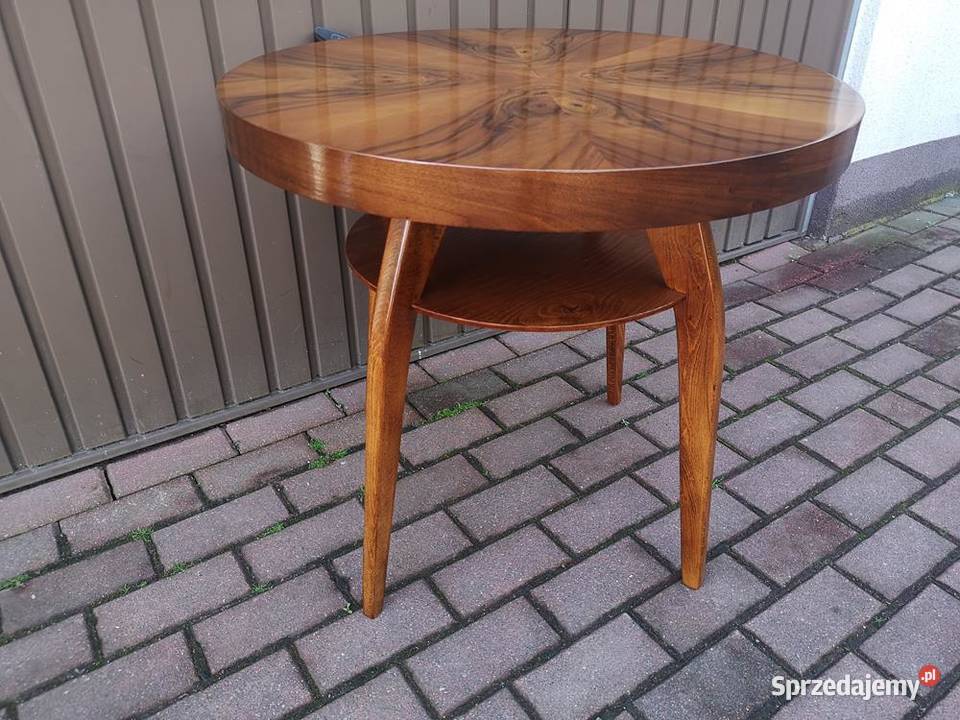 Stolik kawowy Okrągły Halabala Pająk ARTDECO Swarzędz sprzedam