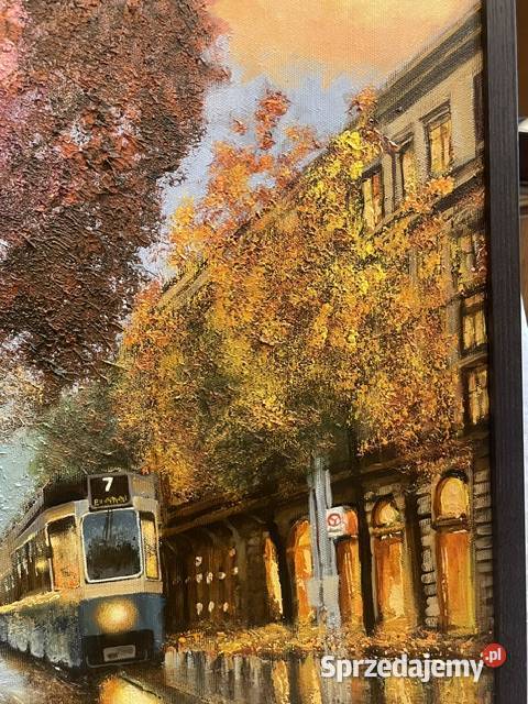 Jesienny Kraków z tramwajem Marlena Łozińska