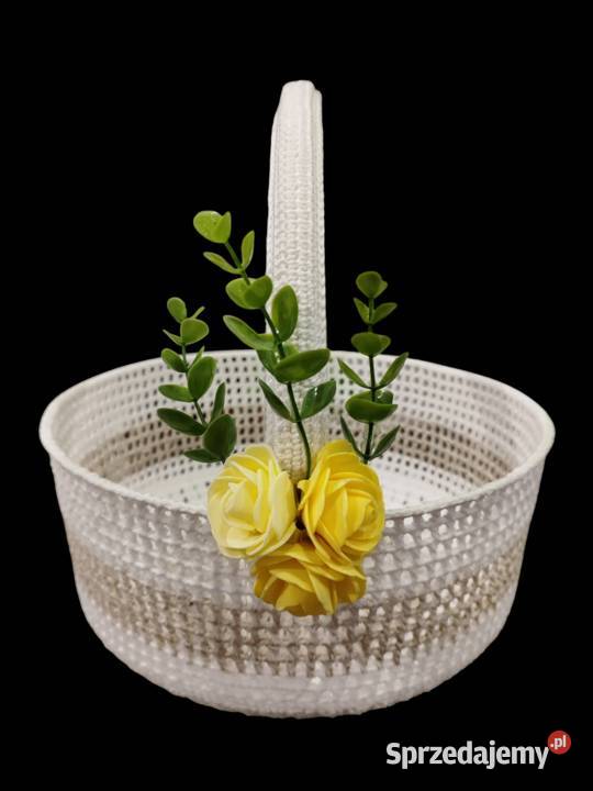 Koszyk szydełkowy Wielkanocny Dębica sprzedam