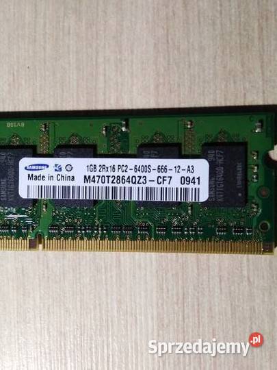 Pamięć DDR2 SAMSUNG 1GB PC26400S