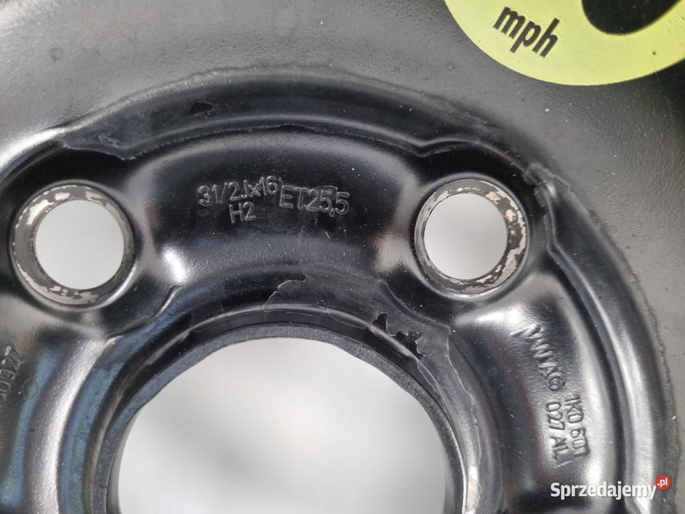 KOŁO DOJAZDOWE Audi Seat Vw Golf VI 12570 R16 Samochodowe