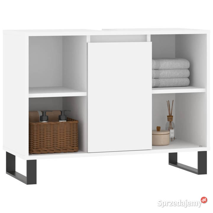Szafka łazienkowa biała 80x33x60 materiał