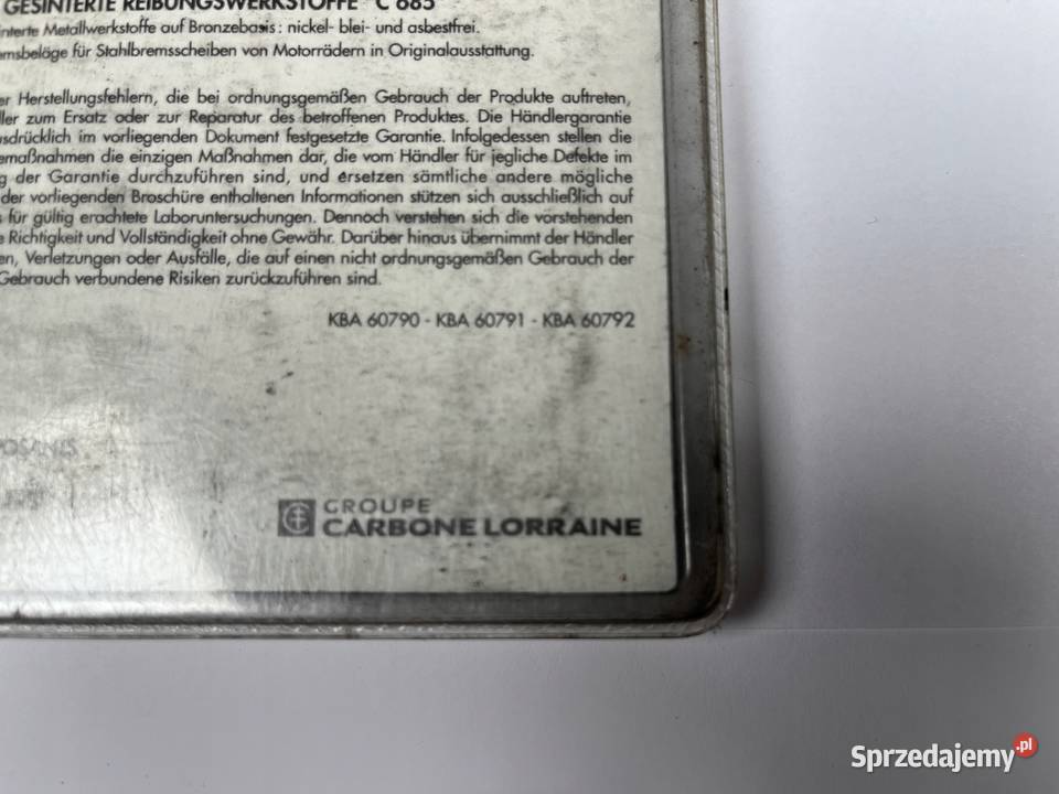 CARBONE LORRAINE Klocki hamulcowe zam EBC FA123 Klocki hamulcowe Łobżenica