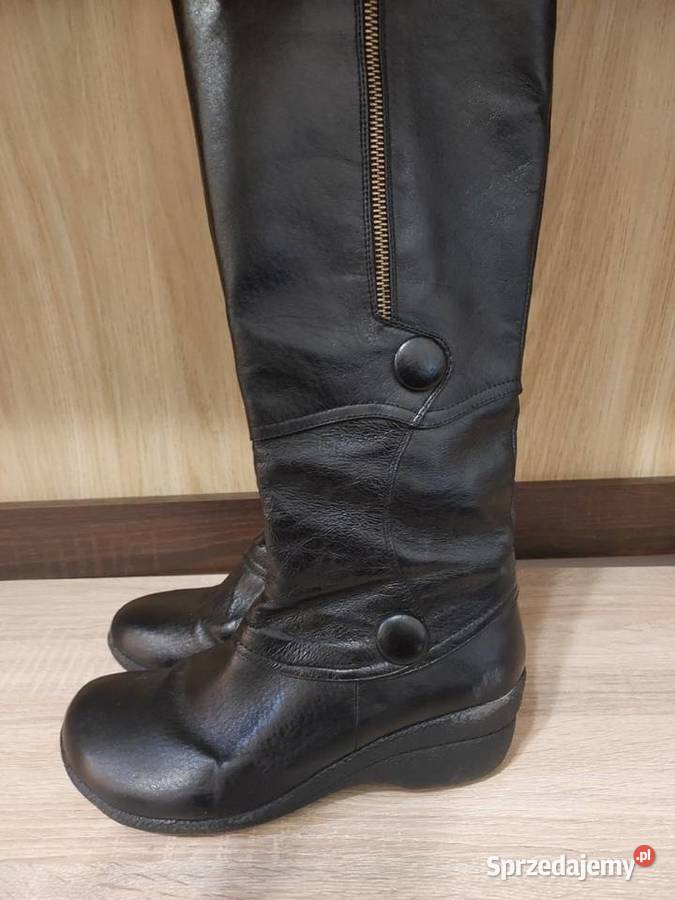 Czarne kozaki damskie Miz Mooz rozmiar 39 Milanówek