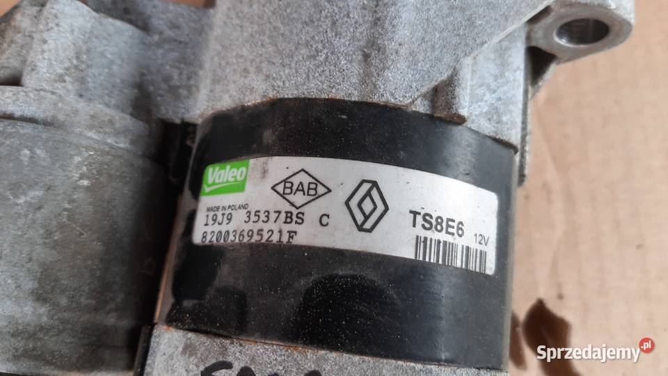 rozrusznik Renault 8200369521F Dacia Sandero I osobowe Układ elektryczny silnika dolnośląskie sprzedam
