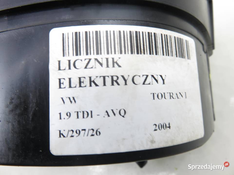 LICZNIK VW TOURAN I 19 TDI PD 100 AVQ 1T0920860A