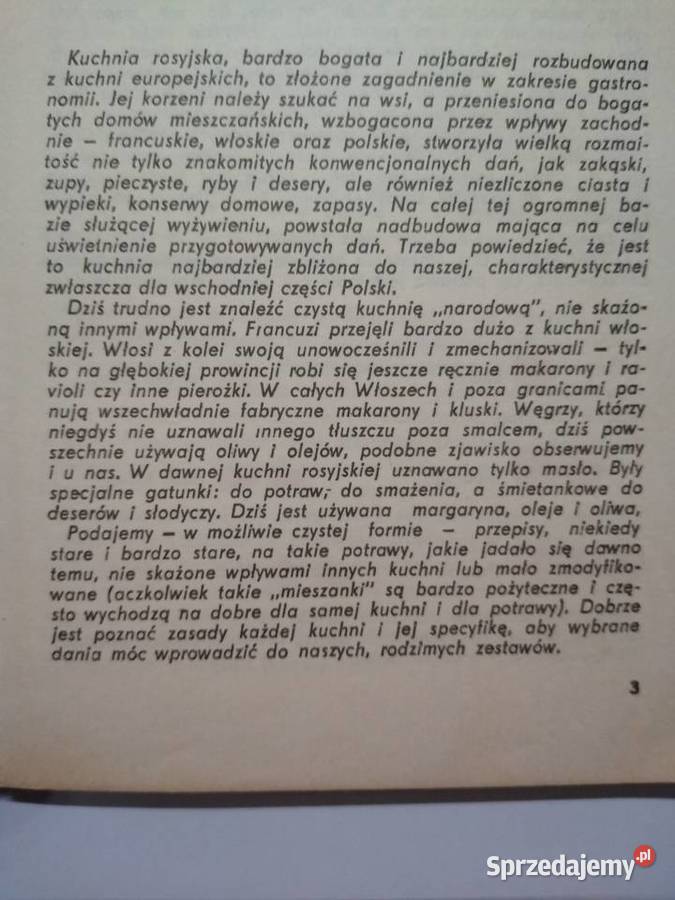 Kuchnia rosyjska M Iwaszkiewicz S Włodek Gdańsk