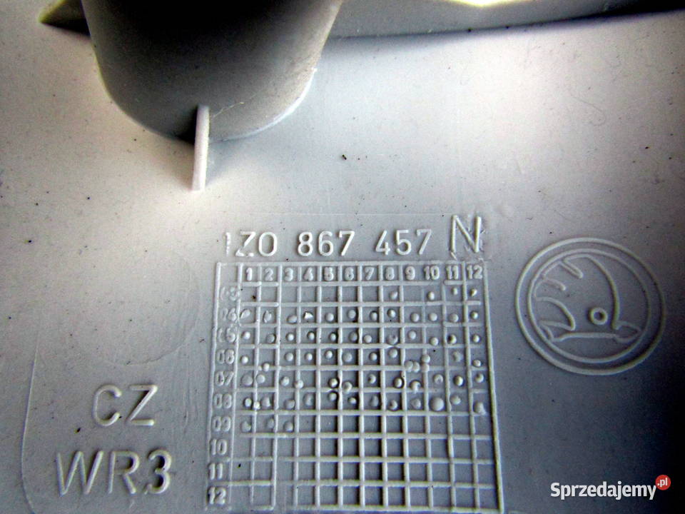 NAKŁADKAOSŁONA SUPKÓW PRZEDNICH SKODA OCTAVIA II osobowe