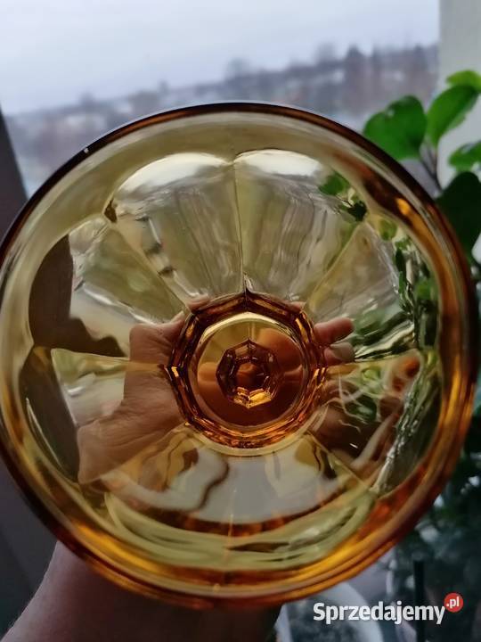 Kielich duży że szkła miodowego podkarpackie Mielec sprzedam