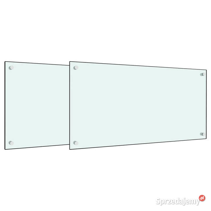 Panele ochronne do kuchni białe 2 80x60 szkło Pozostałe Warszawa