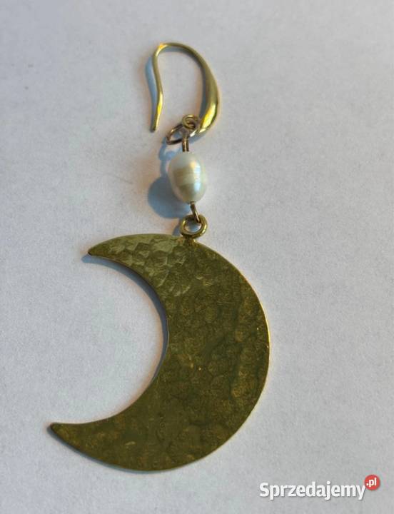 Kolczyki Księżyc z perłą Bydgoszcz