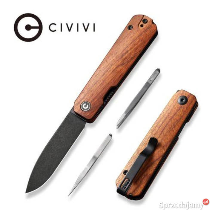 Nóż składany Civivi Sendy Guibourtia Wood Black