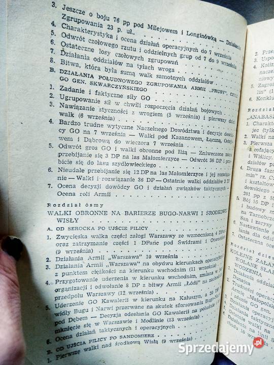 Kampania wrześniowa historia antykwariat szkolny Antykwariat Warszawa