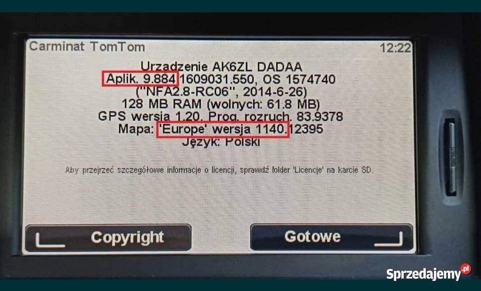 Mapa RENAULT Carminat TomTom Live Europa POLSKA