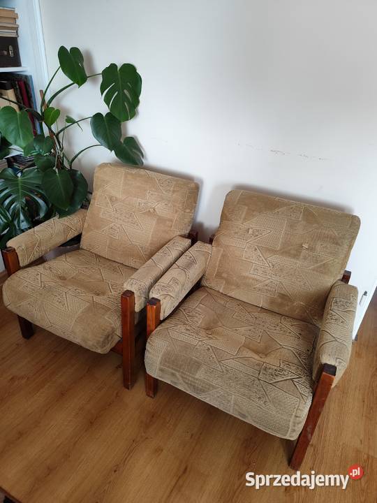 Fotel klubowy PRL do odświeżenia renowacji 2 Toruń