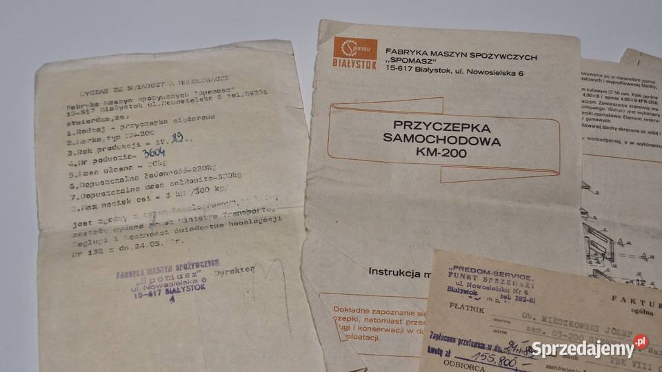 Przyczepka Błysk Dmc 300 idealna do Fiat 126 Zaniemyśl