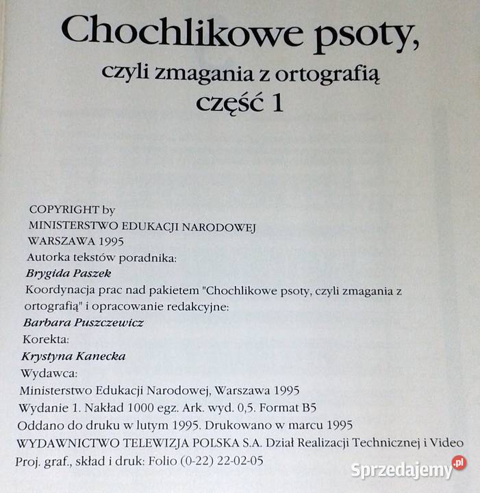 Chochlikowe psoty czyli zmagania z ortografią Cz lubelskie