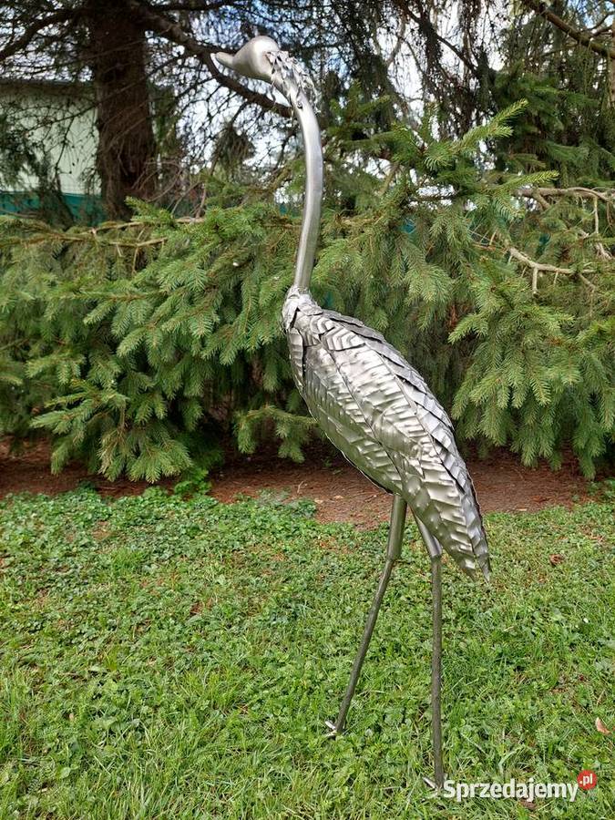 Stalowa figura dekoracyjna stalowy ptak Wrocław