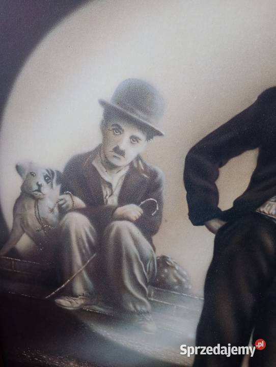 Duży obraz reprodukcja zdjęcia Charlie chaplin Suwałki