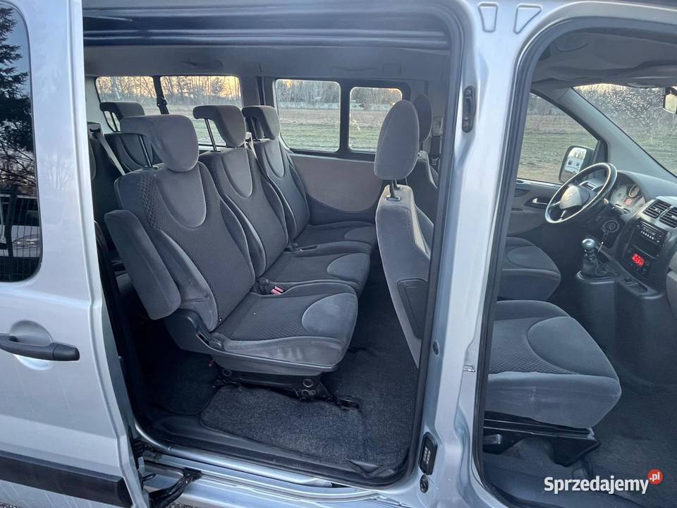 Fiat Scudo Long 9 osób 2x Klima 2x drzwi suwane nieuszkodzony łódzkie Poddębice