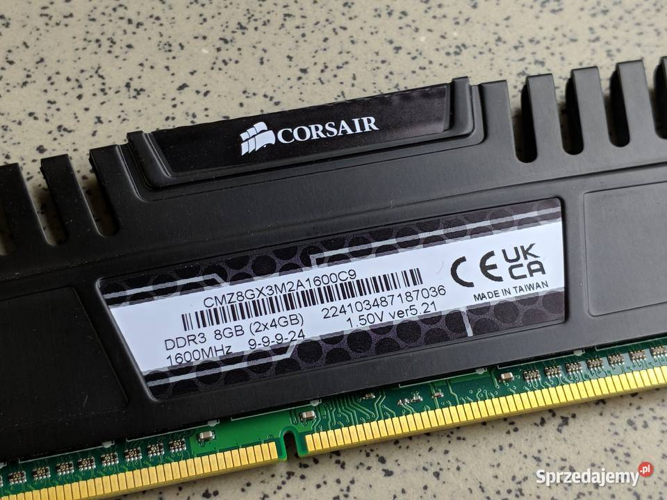 Corsair Vengeance DDR3 12GB 3x4GB 1600MHz CL9 opolskie Opole sprzedam