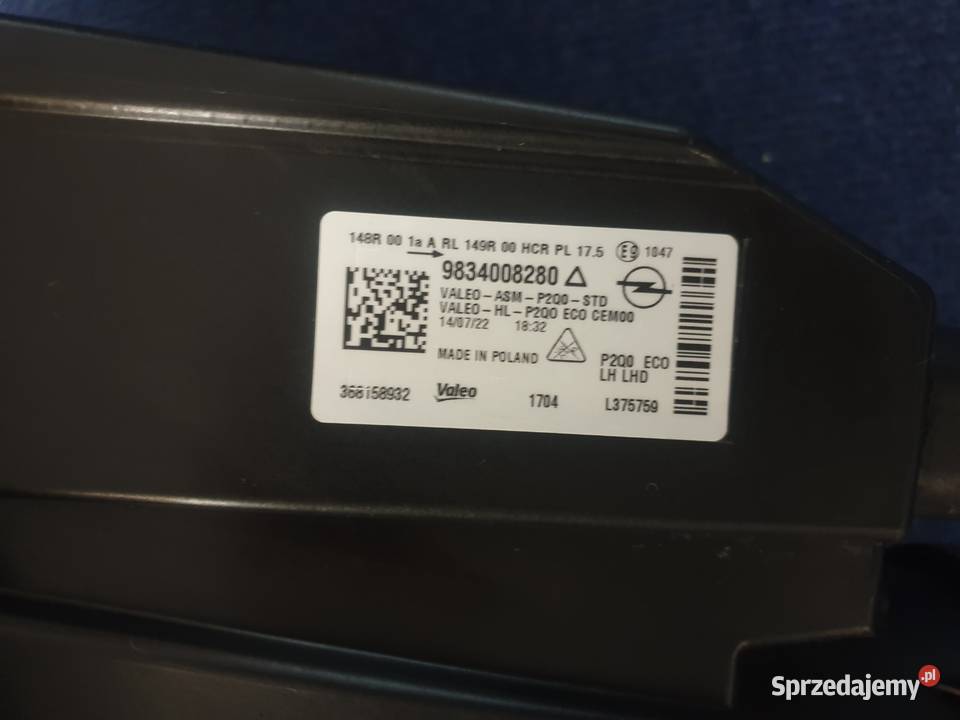 Lampa przednia LEWA OPEL MOKKA B II USZKODZONA sprzedam