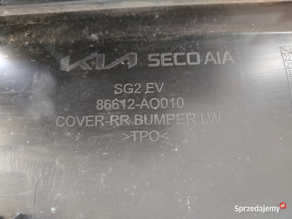 Zderzak Tylny Tył Dyfuzor Dokładka Kia Niro EV osobowe Pleszew sprzedam