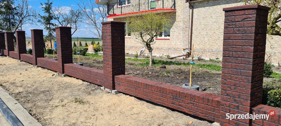 Ala klinkier słupki murki ogrodzenia imitacja