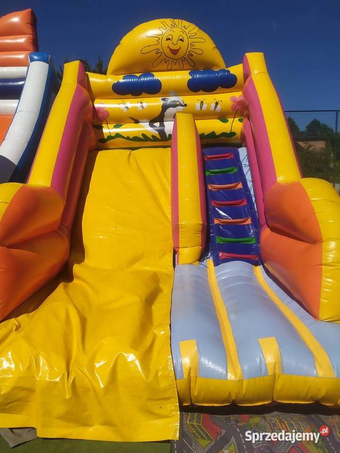 Zjeżdżalnie dmuchane biały miś wata cukrowa sprzedam