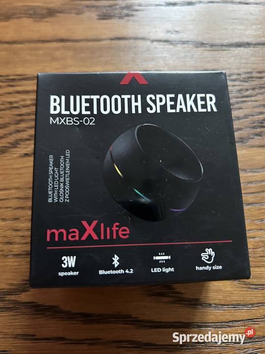 Głośnik Bluetooth MXBS-02. 3W. Led light.
