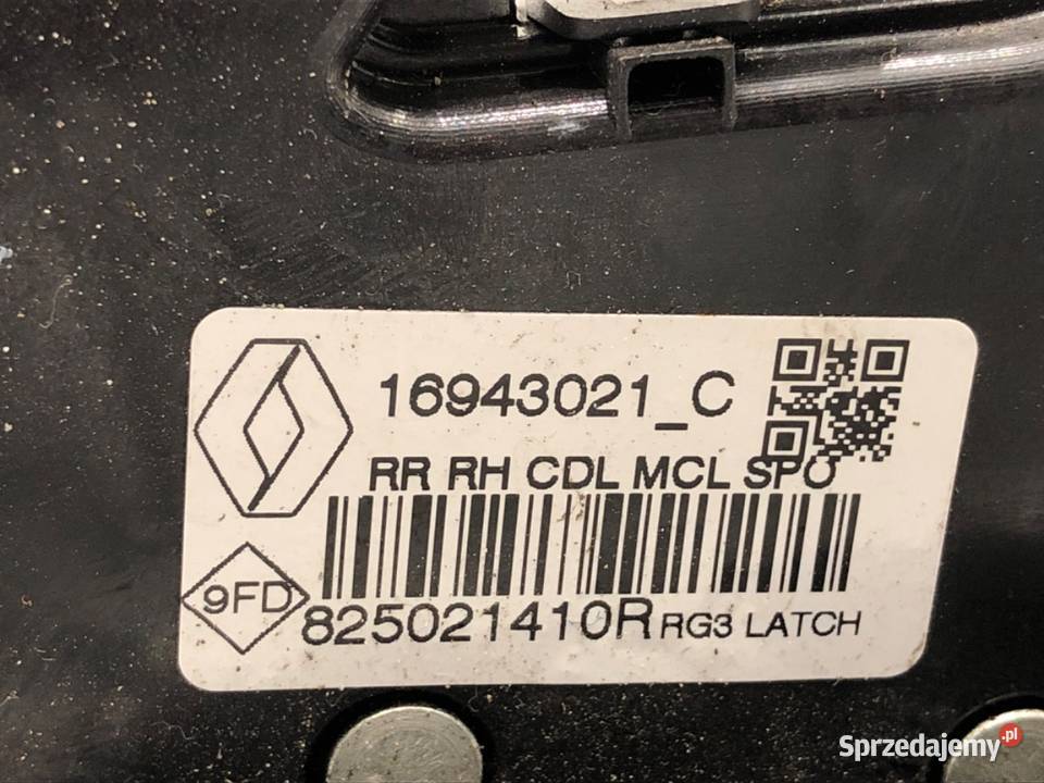 ZAMEK DRZWI PRAWY TYŁ RENAULT MEGANE IV