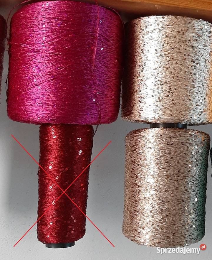 OZDOBNA PRZĘDZA Z CEKINAMI łódzkie Łódź