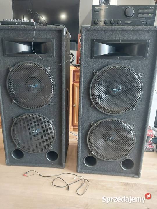 Nagłośnienie kolumny estradowe wzmacniacz mikser Konina