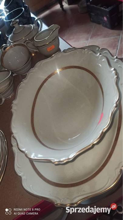 Filiżanka z talerzykiem deserowym Karskrona pomorskie Gdańsk