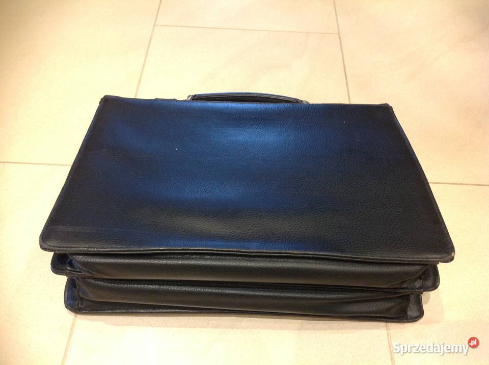 Teczka Aktówka Czarna lata 90 Nowa Sól