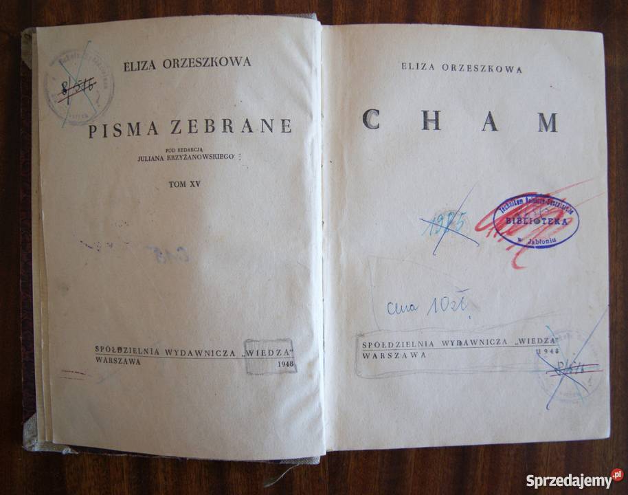 Eliza Orzeszkowa Cham 1948 Parczew