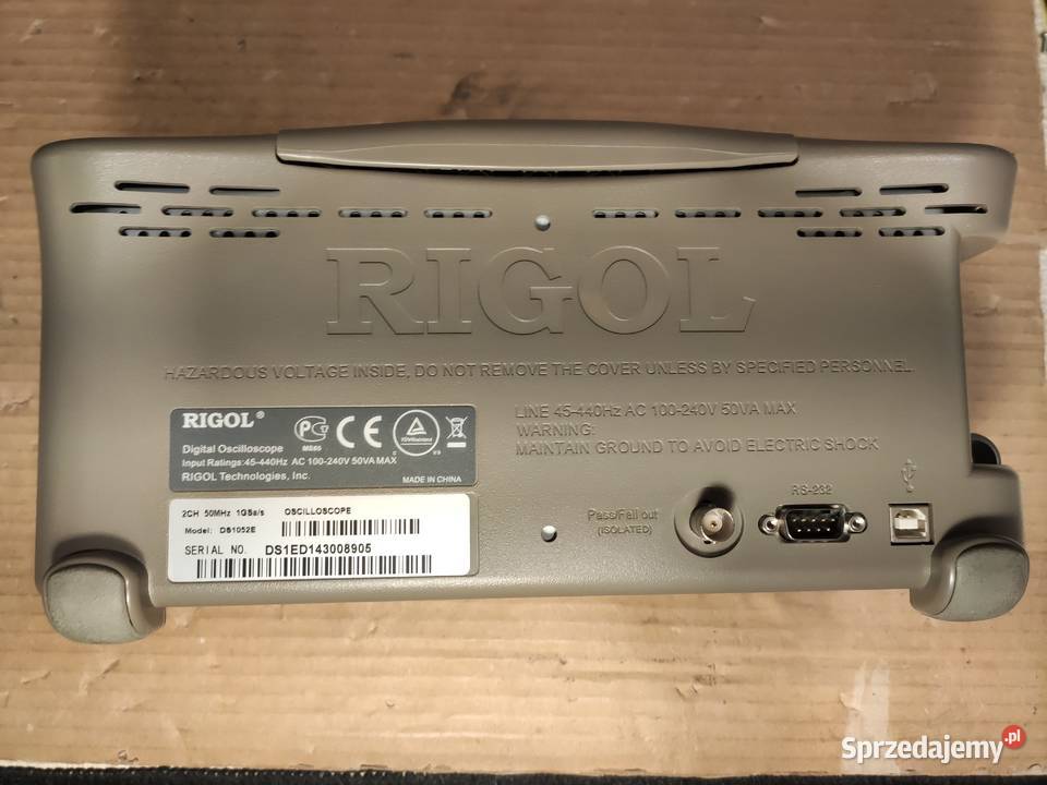 RIGOL DS1052E 50MGz Ale uaktualniony do 100MGz Poznań sprzedam