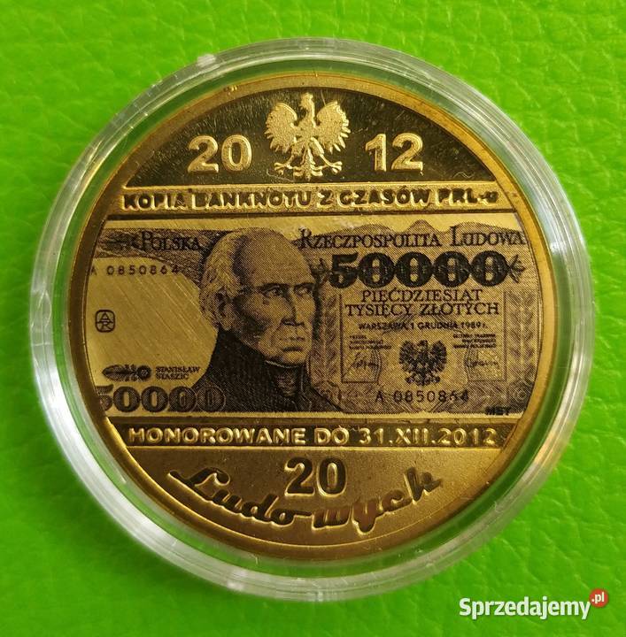 Moneta Banknot Staszic Moniuszko Sienkiewicz Sosnowiec