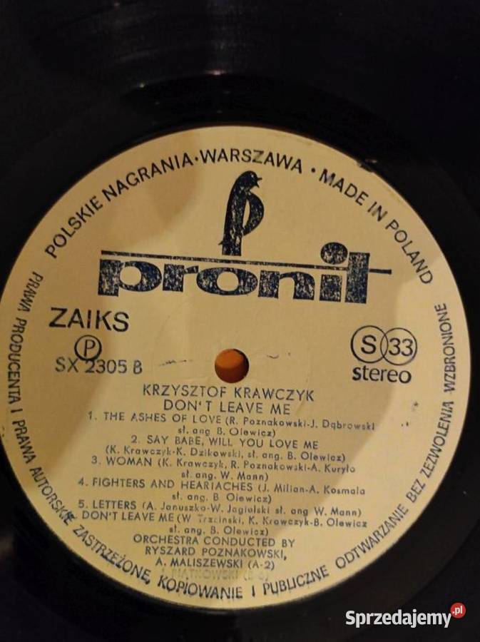 1983 Krzysztof Krawczyk Dont Leave Me Krystof