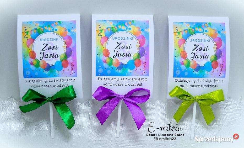 Lizaki podziękowanie gości z okazji urodzin Zielona Góra