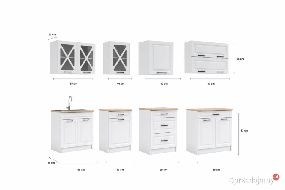 Kuchnia TURID 26 m BIAŁY MAT KOBE MAT Brody