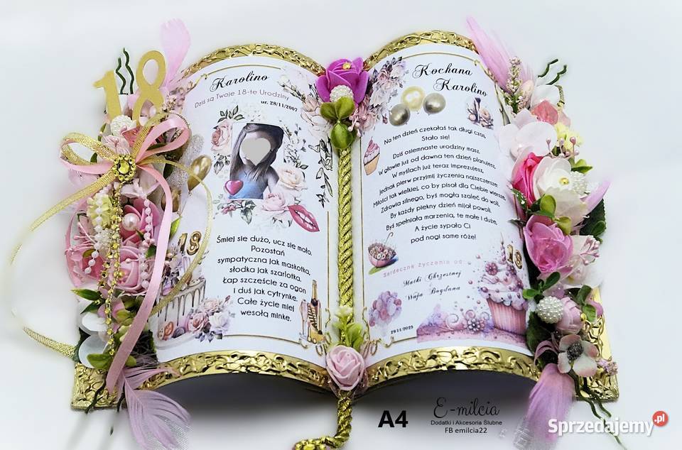 Spersonalizowana Księga Pamiątka A4 prezent sprzedam