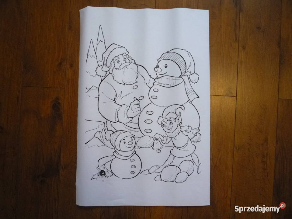 30 sztuk Mikołaj Święta Choinka Kolorowanki Szczecin