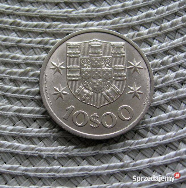 Portugalia 10 Escudo 1971r Ładna