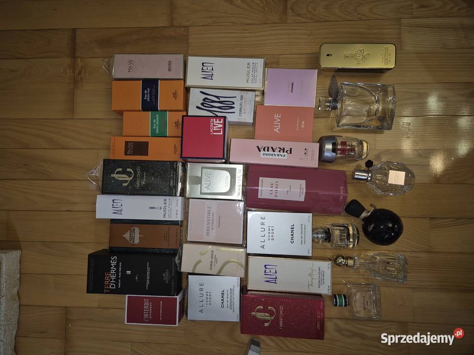 20 x Puste flakony z kartonikami oryginalnych Chorzów