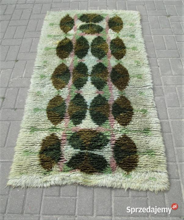 Dywan Rya 180 x 84 Szwecja lata 60 Lublin